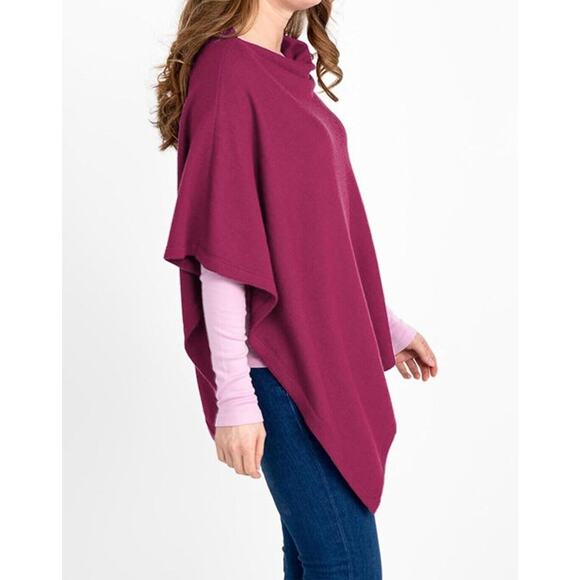 MissShorthair Women's Lightweight Knitted Scarf Poncho Sweater Cape Shawl - Picture 3 of 6